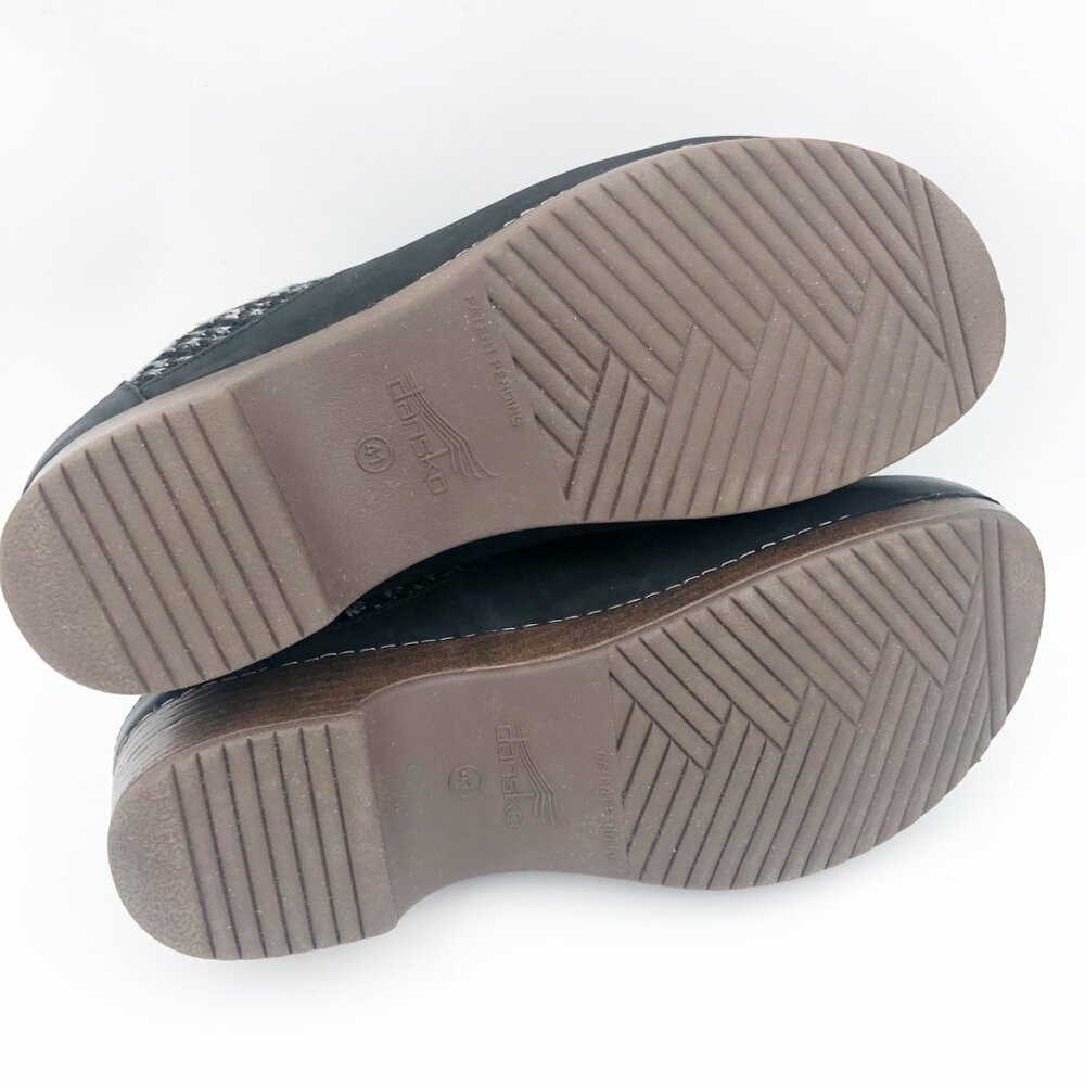 DANSKO Shoes Womens 11 Bev Slip On Black Leather Mules Casual Minimalist Neutral - Picture 10 of 10